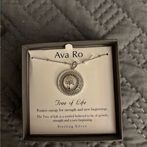 Ava Ro Silver Tree of Life Necklace